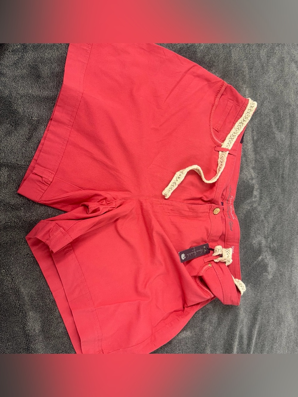 Gloria Vanderbilt Shape Effect Women’s 22w High-Rise Pink Chino Shorts Pockets